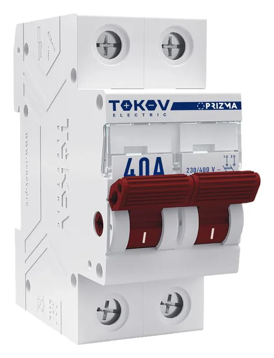 Выключатель нагрузки модульный 2п 40А PRIZMA TOKOV ELECTRIC TKE-PZ60-MDSI-2-40