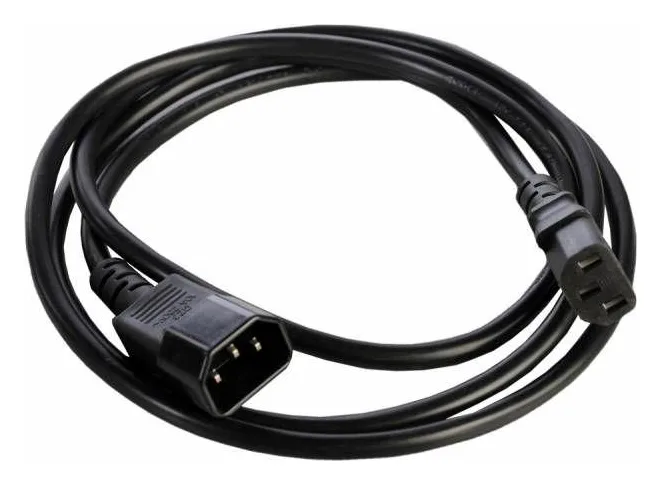 Шнур питания R-10-Cord-C13-C14-3 C13-С14 проводник. 3х1кв.мм 3м 220В 10А черн. Rem 892858