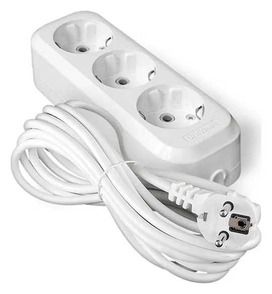 Удлинитель 3х5м с заземл. 10А IP20 У10-554 ПВС 3х0.75 UNIVersal 554-05