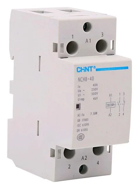 Контактор модульный NCH8-40/11 40А 1НЗ+1НО AC 220/230В 50Гц (R) CHINT 256083