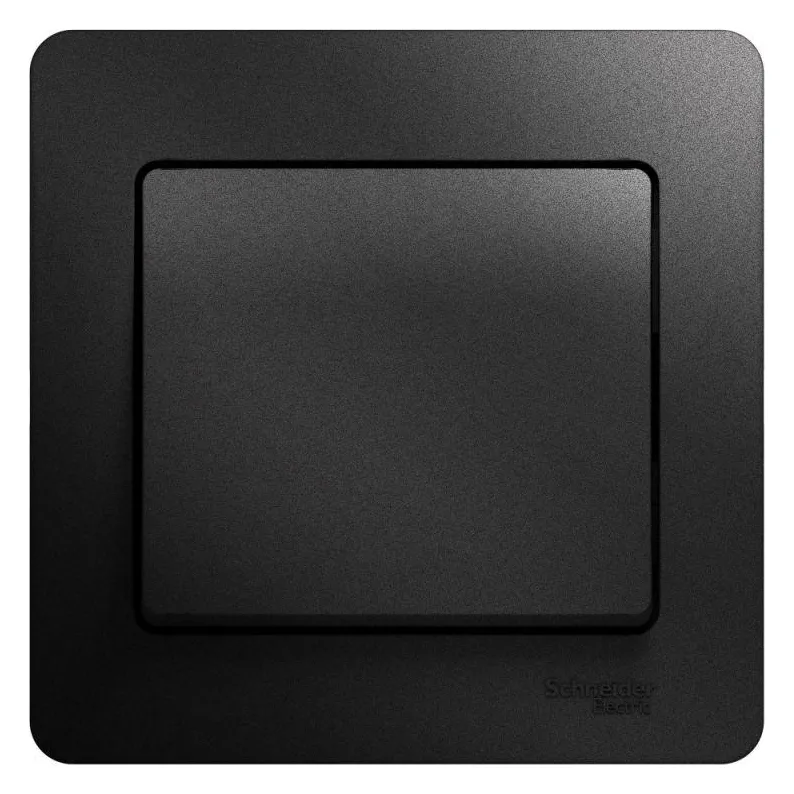 Выключатель 1-кл. СП Glossa 10А IP20 (сх. 1) 10AX в сборе антрацит SE GSL000712