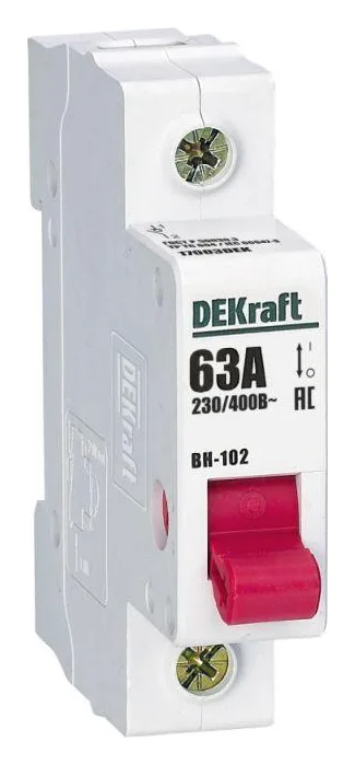 Выключатель-разъединитель 1п 63А ВН-102 DEKraft 17003DEK