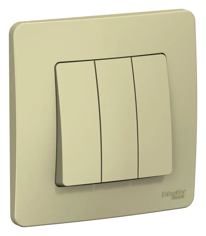 Выключатель 3-кл. СП Blanca 10А IP20 (сх. 1+1+1) 250В беж. SE BLNVS100507