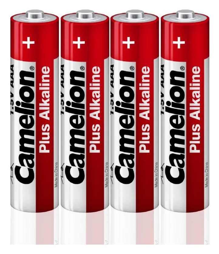 Элемент питания алкалиновый AAA/LR03 1.5В Plus Alkaline LR03-SP4 (уп.4шт) Camelion 12553