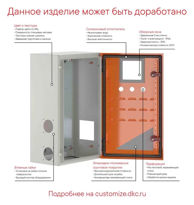 Корпус навесной STE с М/П 1000х600х300мм DKC R5STE1063
