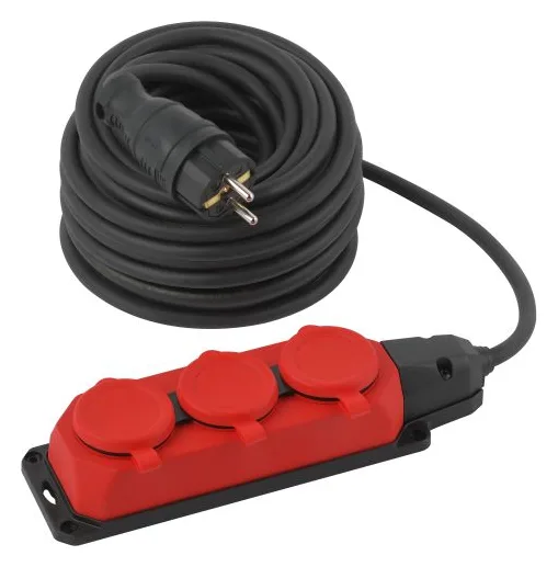 Удлинитель 3х20м с заземл. IP44 КГ 3х1.5 каучук UK-3e-3x1.5-20m-IP44(KG) Эра Б0057581