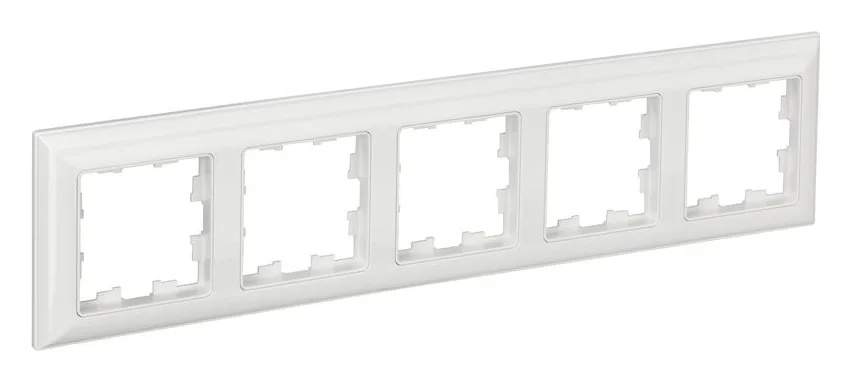 Рамка 5-м BRITE РУ-5-Бр бел./бел. IEK BR-M52-12-K01