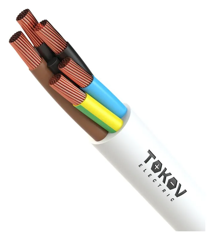 Провод TOKOV ELECTRIC ПВС 5х4(4х4+1х4) 380В Б (бухта) (м) 1945507