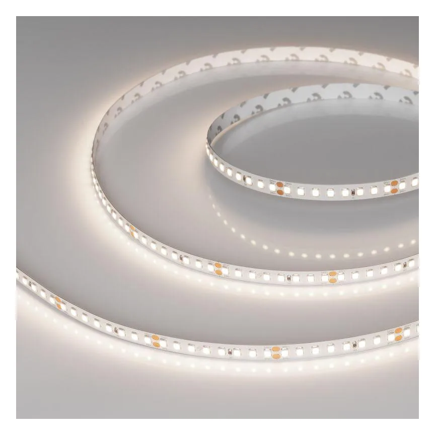 Лента светодиодная RT-A160-8mm 24V Day 4000К 12Вт/м IP20 2835 высок. эффект. 150лм/Вт (уп.5м) Arlight 024537(2)