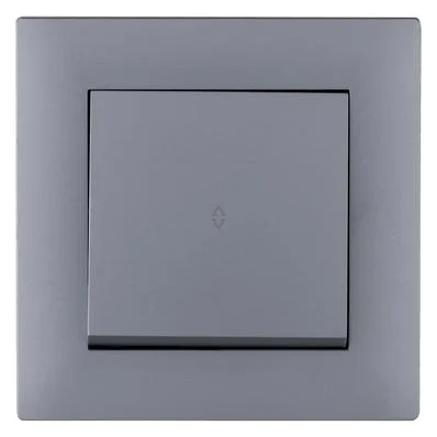 Выключатель проходной 1-клав. Karea RIZZ STAR сер. Makel 88065005