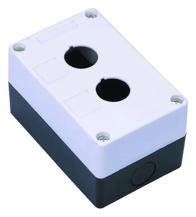 Пост кнопочный 2-м КП-101 d22мм с кабел. вводом для устройств сигнализации и управления пластик. бел. DEKraft 25502DEK