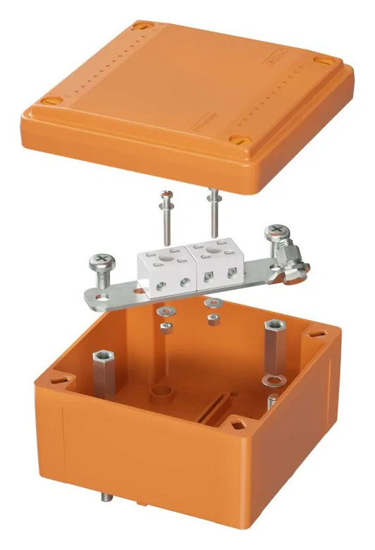 Коробка ответвительная FS 100х100х50мм IP56 4п 450В 6А 4кв.мм с гладкими стенками и клеммниками пластик. DKC FSB10404