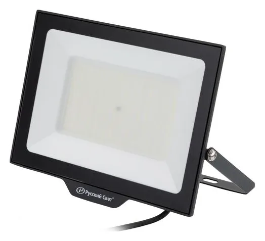 Прожектор светодиодный СДО FL 10 C 150W VW 865 BK CL 327х260х31.5мм 150Вт 6500К IP65 уличный черн. Русский Свет 15081023057