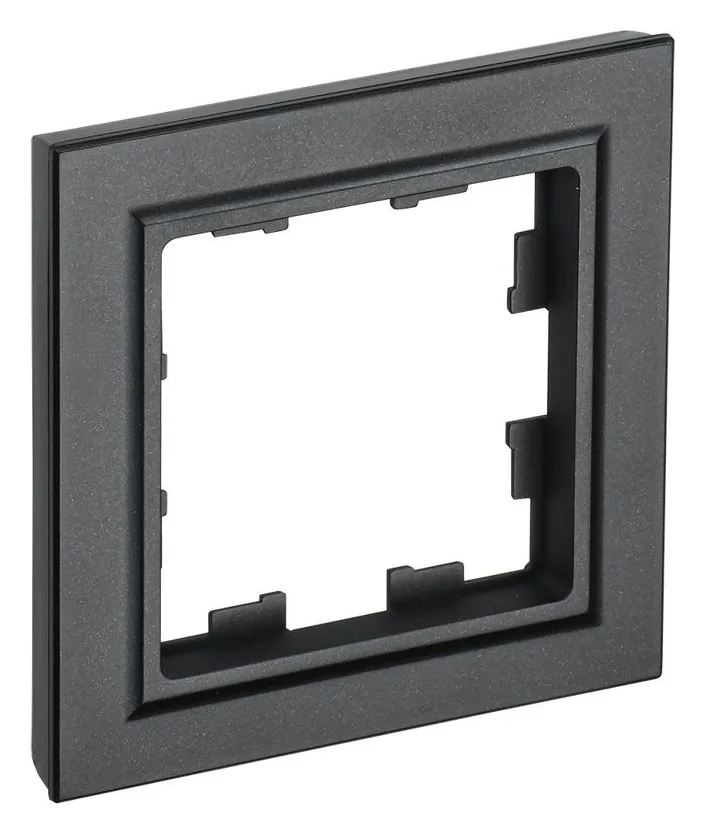 Рамка 1-м BRITE РУ-1-БрЧ черн. IEK BR-M12-K02