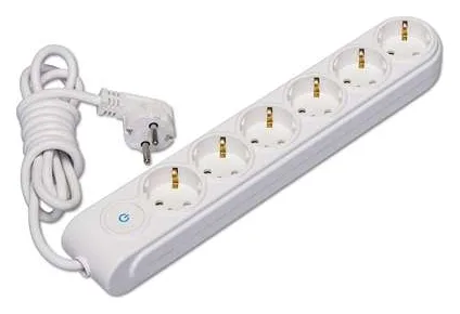 Удлинитель 6х5м с заземл. 16А IP20 с выкл. защ. шторки Makel N6310063