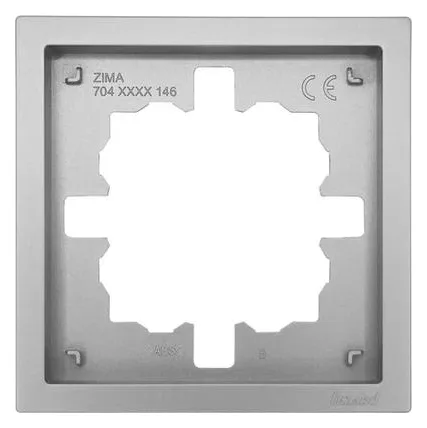 Рамка 1-м ZIMA горизонт. сер. матов. LEZARD 704-7400-146