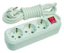 Удлинитель 3х3м с заземл. 16А IP20 с выкл. Makel MGP213