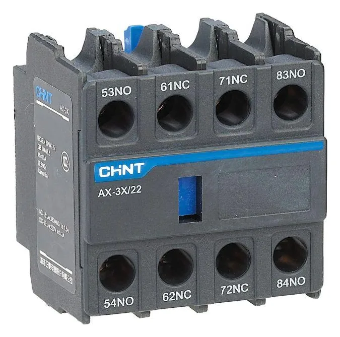 Приставка доп. контакты AX-3X/22 к контактору NXC-06~630 (R) CHINT 938251