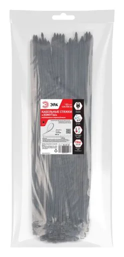 Хомут кабельный 4.8х250 черн. NO-225-184 (уп.100шт) Эра Б0065968