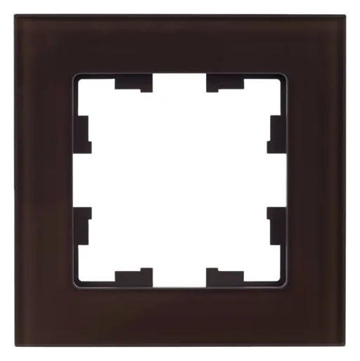 Рамка 1-м BRITE РУ-1-2-БрТБ стекло темн. бронза IEK BR-M12-G-K45