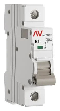 Выключатель автоматический модульный 1п B 1А 6кА AV-6 AVERES EKF mcb6-1-01B-av