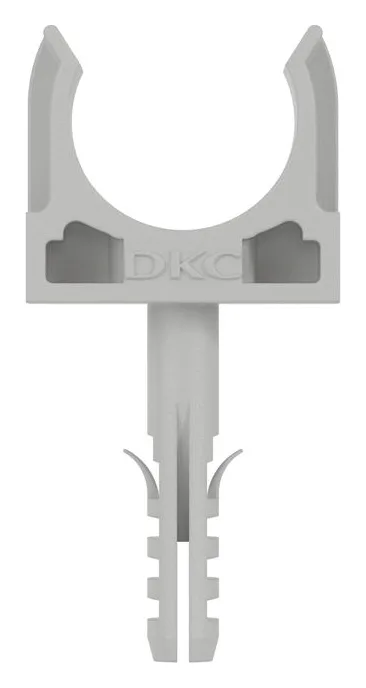 Держатель для труб (клипса) d20мм с защелкой и дюбелем DKC 51320