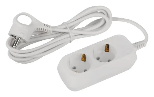 Удлинитель 2х3м с заземл. 10А IP20 GREEN LINE UDL-10-230-E ПВС 3х0.75 Эра Б0064947