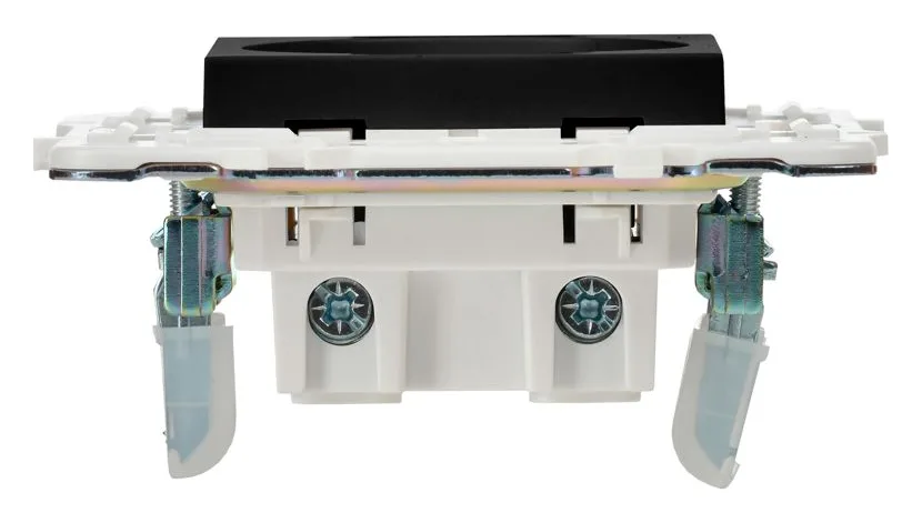 Розетка SKANDY 10А без заземл. без защ. шторок SK-R02Bl черн. IEK SK-R10-10-K02