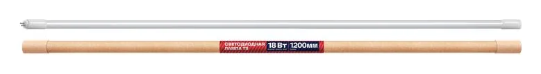 Лампа светодиодная 18Вт T8 линейная 4000К нейтр. бел. G13 1600лм 180-240В 1200мм REV 32392 1