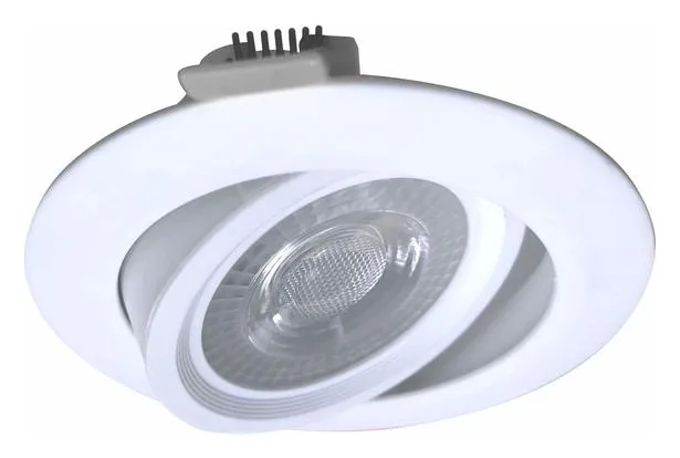 Светильник светодиодный Downlight RR 9Вт 180-265В 6400К кругл. поворотн. панель бел. КОСМОС KDownRR9W6400K
