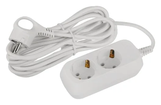 Удлинитель 2х5м с заземл. 10А IP20 GREEN LINE UDL-10-250-E ПВС 3х0.75 Эра Б0065074