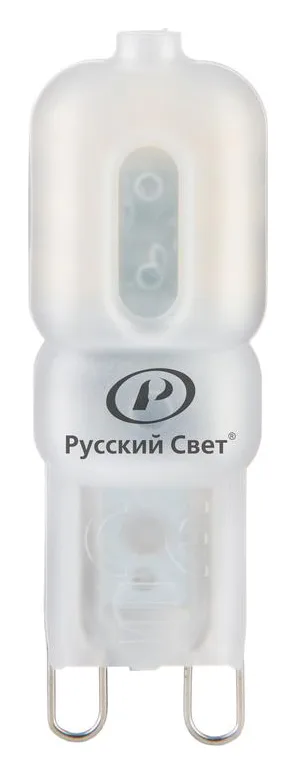 Лампа светодиодная RS LED Capsule G9 2W 220-240V 2Вт капсульная матовая 2700К тепл. бел. G9 200лм 220-240В Ra90 Русский Свет 15010845084