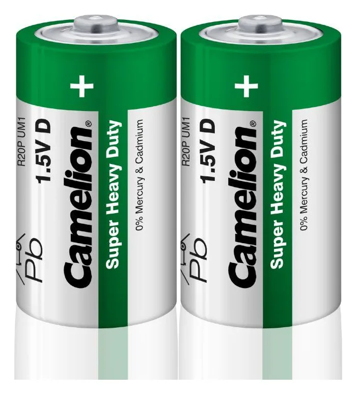Элемент питания солевой D/R20 R20P-SP2G 1.5В SR-2 (уп.2шт) Camelion 1662