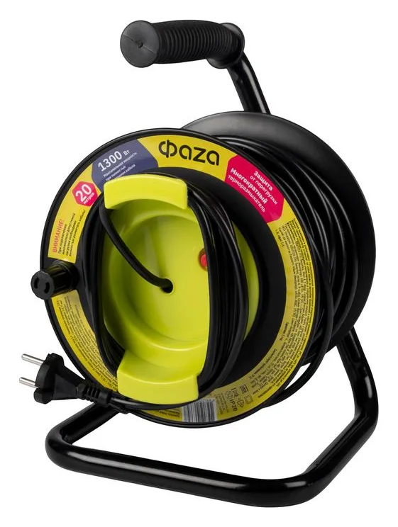Удлинитель на катушке 1х20м CR-01-2000 ФАZА 5063747