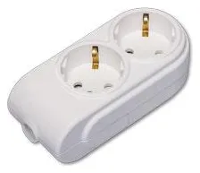 Колодка удлинителя 2-м с заземл. защ. шторки Makel N2210000