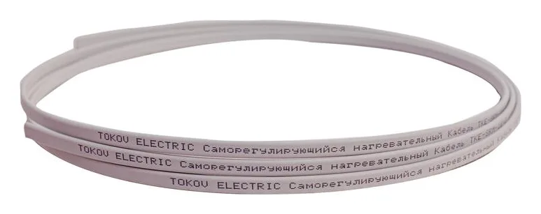 Кабель нагревательный саморег. 16Вт/м без экрана термопласт (300м) TOKOV ELECTRIC TKE-SRM-16-2