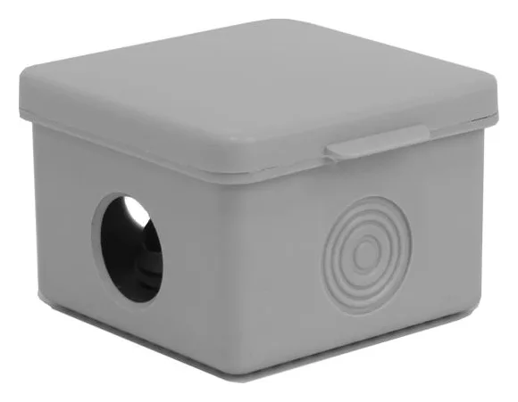 Коробка распределительная ОП 65х65х50мм 4 каб. вводов IP54 сер. TOKOV ELECTRIC TKE-KR-65-65-50-C06
