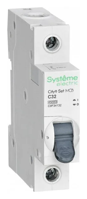 Выключатель автоматический модульный 1п C 32А 4.5кА City9 Set 230В SE C9F34132