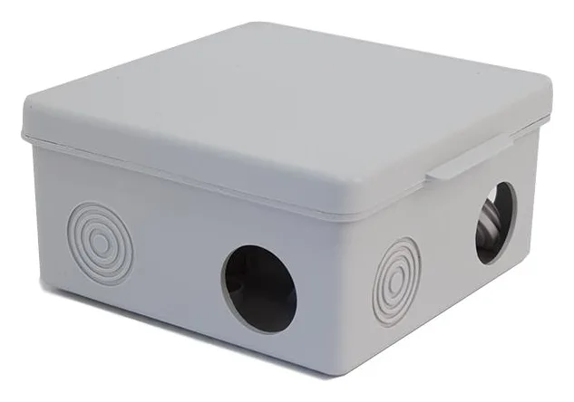 Коробка распределительная ОП 100х100х50мм 7 каб. вводов IP54 сер. TOKOV ELECTRIC TKE-KR-100-100-50-C06