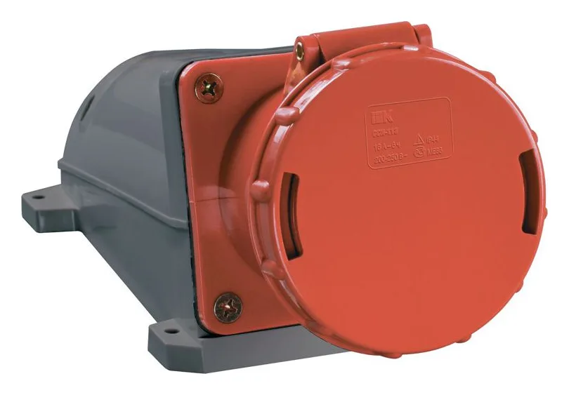 Розетка ОП 63А 380В 3P+PЕ ССИ-134 IP54 IEK PSR12-063-4