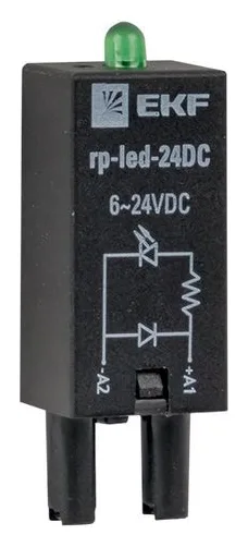 Модуль светодиодный 24 VDC для промежуточных реле RP AVERES EKF rp-led-24DC