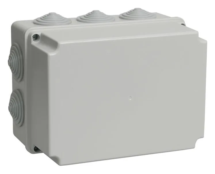 Коробка распаячная ОП 190х140х120 IP44 КМ41245 (10 каб.ввод.) IEK UKO10-190-140-120-K41-44