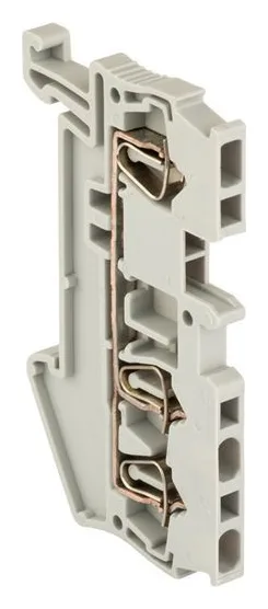 Колодка клеммная ST-1.5 17.5А 3 вывода пружинная сер. EKF plc-jxb-st-1.5-3