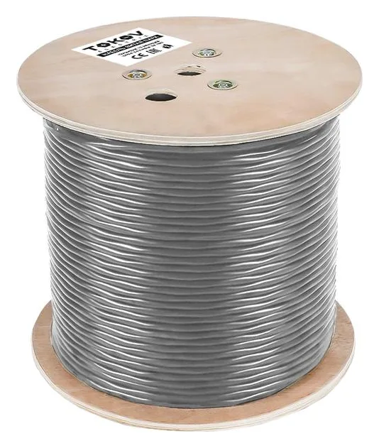 Кабель витая пара SF/UTP 4х2х24AWG(0.52мм) кат.5E PVC indoor Fluke tested 305м (м) PRO TOKOV ELECTRIC TKP-C06-SF/UTP-42-5E-305