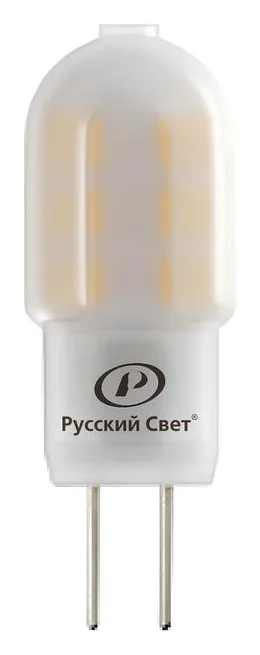 Лампа светодиодная RS LED Capsule G4 2W 220-240V 2Вт капсульная матовая 2700К тепл. бел. G4 200лм 220-240В Ra90 Русский Свет 15010845083