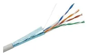 Кабель витая пара F/UTP кат.5E 4х2х24AWG solid CCA PVC сер. (м) Net.on 01-1001