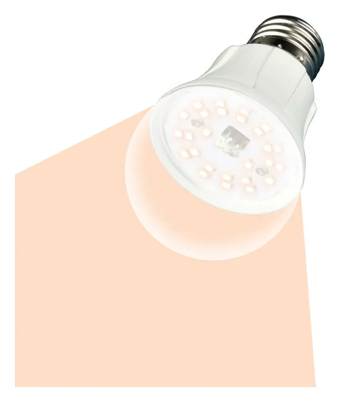 Лампа светодиодная LED-A60-10W/SPFR/E27/CL PLP01WH 10Вт A60 грушевидная прозрачная для растений (упак. картон) Uniel UL-00001820