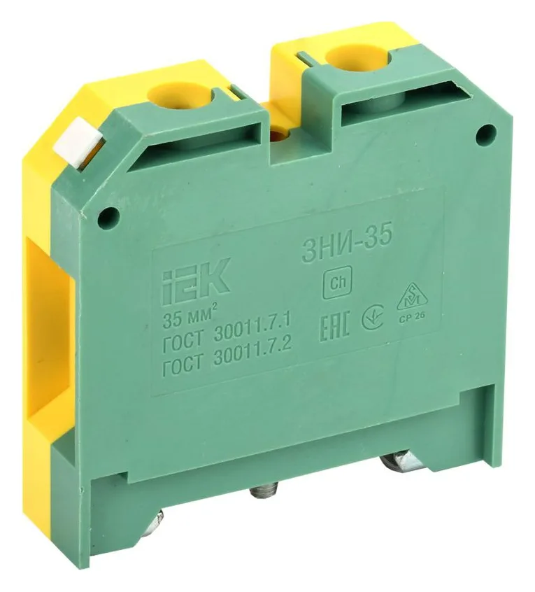 Зажим наборный ЗНИ-35PEN 35кв.мм (JXB-земля) IEK YZN20-035-K52