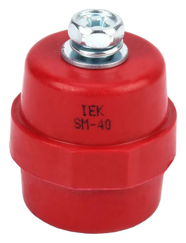 Изолятор SM40 (М8) силовой с болтом IEK YIS11-40-12-B