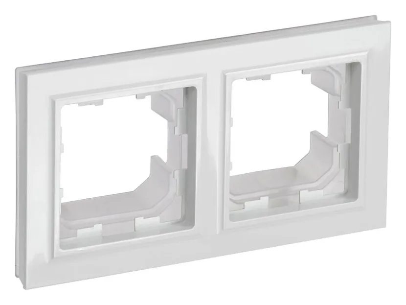 Рамка 2-м IP44 BRITE РУ-2-БрБ-44 бел. IEK BR-M22-44-K01